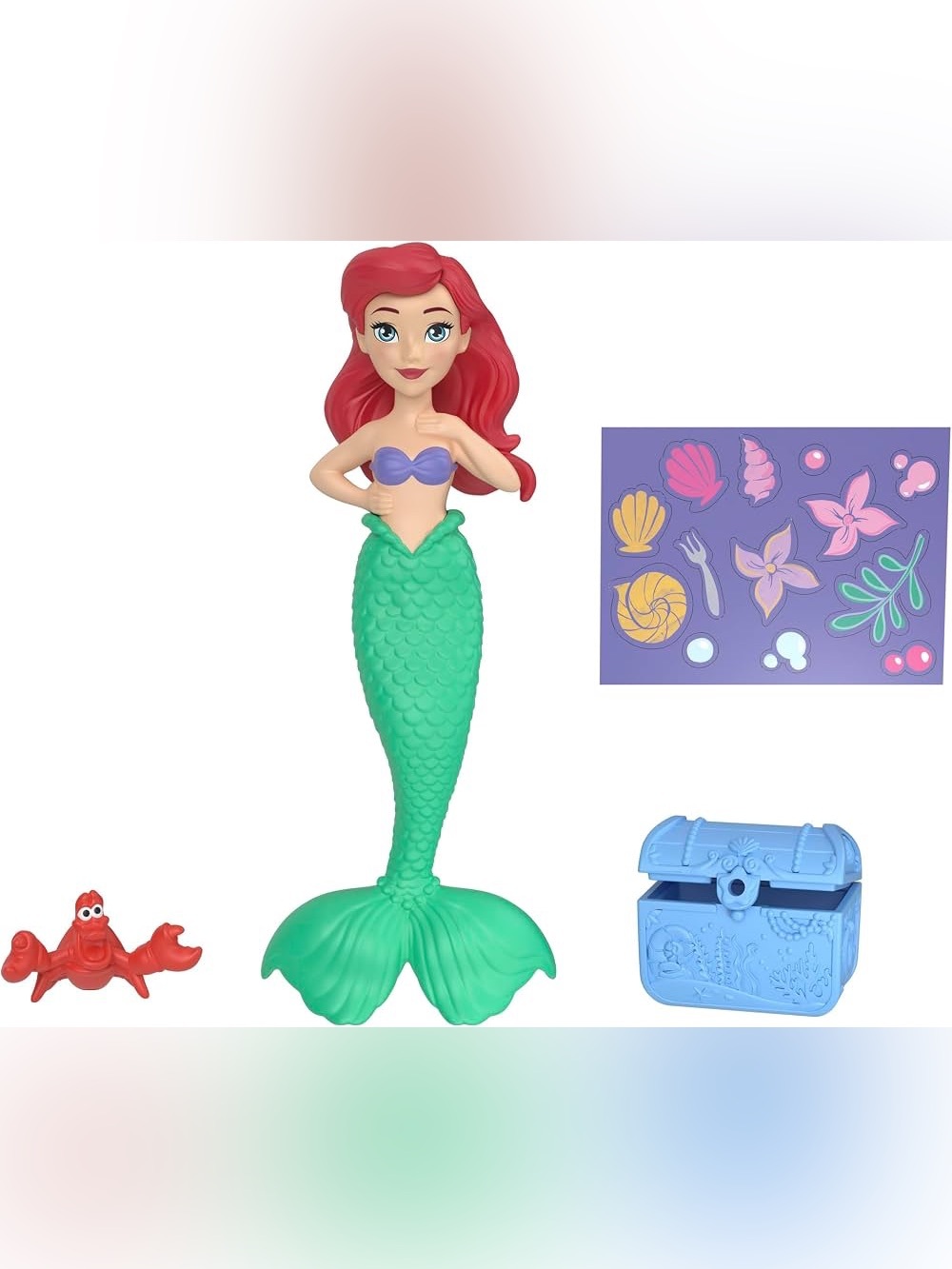 Disney Little Mermaid Ariel Figure with Sebastian